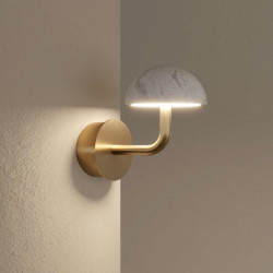 Sieninis LED šviestuvas DUSSA 9W aukso spalvos dimeriuojamas kaina