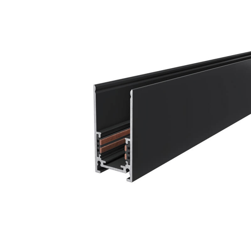 Paviršinis bėgelis Light Plan L-CLICK.20 magnetinei sistemai 2 m Black LC20-PS200-B
