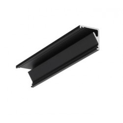 LED PROFILIS CABI12 E KAMPINIS, 2M, JUODAS