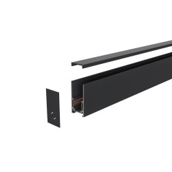 Paviršinis profilis L-CLICK.20 magnetinei sistemai 2 m Black kaina