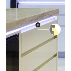 LED PROFILIS SMART10 AC2/Z PAVIRŠINIS, 2M, BALTAS internetu