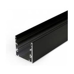 LED PROFILIS PHIL53 C10 PAVIRŠINIS, 2M, JUODAS