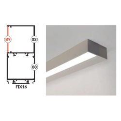 LED PROFILIS VARIO30-08 MAITINIMO ŠALTINIUI, 2M, ANODUOTAS ALIUMINIS pristatymas