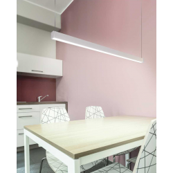 LED PROFILIS LINEA20 EE7F/TY PAVIRŠINIS, 2M, BALTAS pigiau