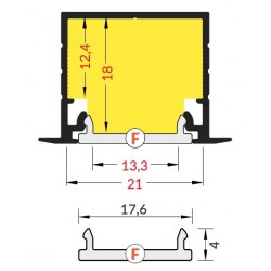 DANGTELIS F CLICK, 2M, BALTAS kaina