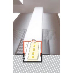 LED PROFILIS VARIO30-04 ACDE-9 PRIGLAISTOMAS, 3M, ALIUMINIS pigiau