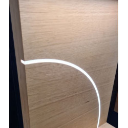 LED PROFILIS SLASH8 ĮLEIDŽIAMAS, 1M, BALTAS, PLASTIKINIS pristatymas