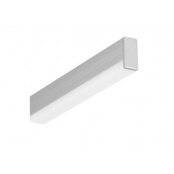 LED PROFILIS HI8 C1 ĮLEIDŽIAMAS, 1M, ANODUOTAS ALIUMINIS pigiau