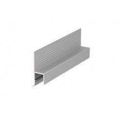 LED PROFILIS OMNI10 AC2 PRIGLAISTOMAS, 1M, ANODUOTAS ALIUMINIS