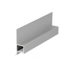 LED PROFILIS OMNI10 AC2 PRIGLAISTOMAS, 1M, ANODUOTAS ALIUMINIS kaina
