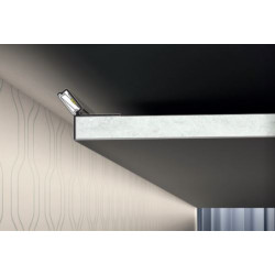 LED PROFILIS GLOW12 DOWN A1C PAVIRŠINIS, 1M, ANODUOTAS ALIUMINIS internetu
