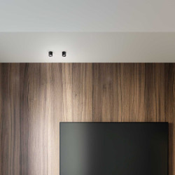 Lubinis LED šviestuvas DOT 4,5W JUODAS kaina