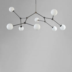 PAKABINAMAS ŠVIESTUVAS DROP CHANDELIER L157 PILKAS kaina