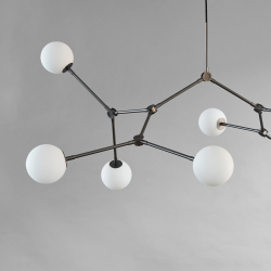 PAKABINAMAS ŠVIESTUVAS DROP CHANDELIER L157 PILKAS pigiau