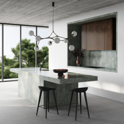 PAKABINAMAS ŠVIESTUVAS DROP CHANDELIER L157 PILKAS kaina