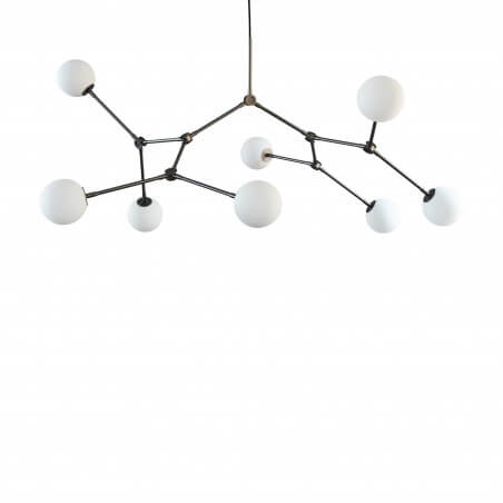 PAKABINAMAS ŠVIESTUVAS 101 COPENHAGEN DROP CHANDELIER L155 GREY 111093