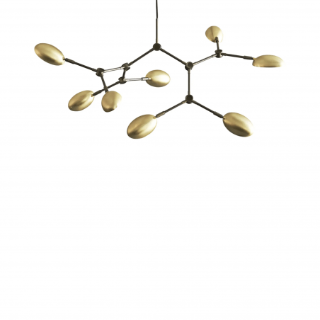 PAKABINAMAS ŠVIESTUVAS 101 COPENHAGEN DROP CHANDELIER L87 BRASS 203040
