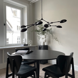 PAKABINAMAS ŠVIESTUVAS DROP CHANDELIER L111 BURNED JUODAS kaina