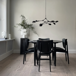 PAKABINAMAS ŠVIESTUVAS DROP CHANDELIER L111 BURNED JUODAS pigiau