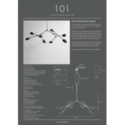 PAKABINAMAS ŠVIESTUVAS DROP CHANDELIER L155 BRONZOS SPALVOS kaina