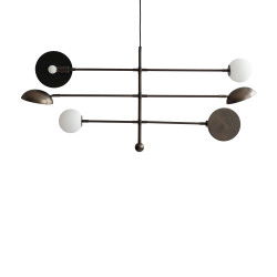 PAKABINAMAS ŠVIESTUVAS SAHN CHANDELIER L125 BRONZOS SPALVOS