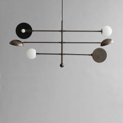 PAKABINAMAS ŠVIESTUVAS SAHN CHANDELIER L125 BRONZOS SPALVOS kaina