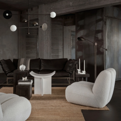 PAKABINAMAS ŠVIESTUVAS SAHN CHANDELIER L125 BRONZOS SPALVOS pigiau