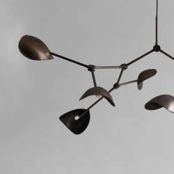 PAKABINAMAS ŠVIESTUVAS STINGRAY CHANDELIER L177 BRONZOS SPALVOS internetu