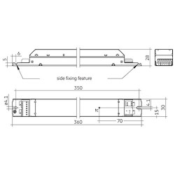 STABILIZUOTOS SROVĖS LED MAITINIMO ŠALTINIS 220W 500-1400mA DALI2 kaina