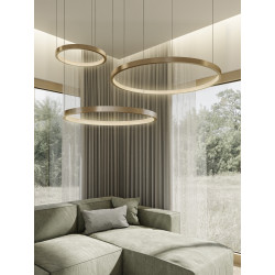 Pakabinamas LED dimeriuojamas šviestuvas ESTELLA D40 30W 3000K TRIAC, AUKSO SPALVOS kaina