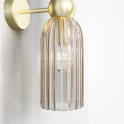Sieninis šviestuvas Antic 2 Cognac/Brass kaina
