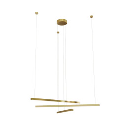 PAKABINAMAS LED ŠVIESTUVAS TRIO 3 36W AUKSO SPALVOS kaina