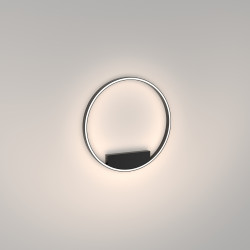 Lubinis | sieninis LED šviestuvas RIM 37W D60 JUODAS internetu