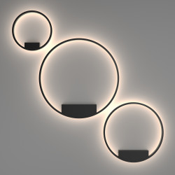Lubinis | sieninis LED šviestuvas RIM 25W D40 JUODAS pigiau