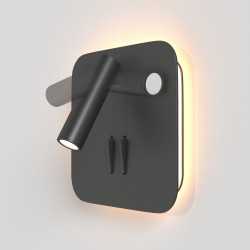 Sieninis LED šviestuvas IOS JUODAS internetu
