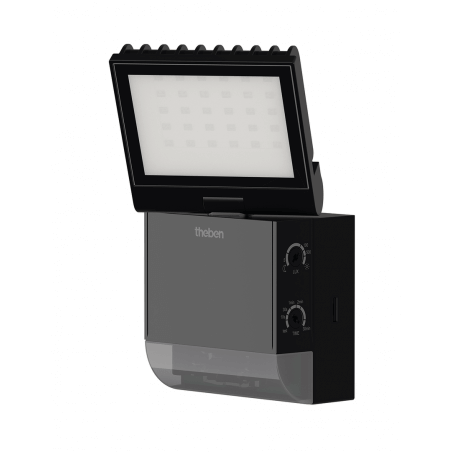PROŽEKTORIUS THELEDA S8 BLACK 4000K SU JUDESIO DAVIKLIU IR FOTO RĖLE THEBEN 1020801