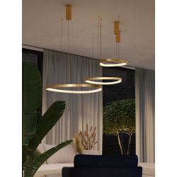 Pakabinamas LED dimeriuojamas šviestuvas DELTA 38W 3000K TRIAC AUKSO SPALVOS pigiau