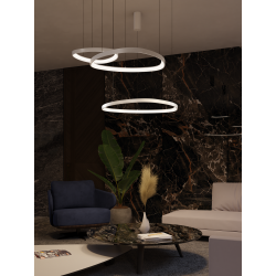 Pakabinamas LED dimeriuojamas šviestuvas DELTA 48W 3000K TUYA, BALTAS kaina
