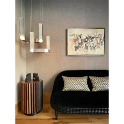 PAKABINAMAS ŠVIESTUVAS VESPER DUO BRUSHED SIDABRO SPALVOS pigiau