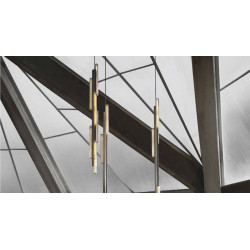 PAKABINAMAS ŠVIESTUVAS HAIL 3-PIECE CHANDELIER BRUSHED SIDABRO SPALVOS pristatymas