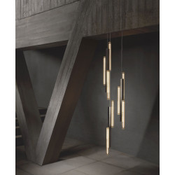 PAKABINAMAS ŠVIESTUVAS HAIL 3-PIECE CHANDELIER BRUSHED SIDABRO SPALVOS internetu