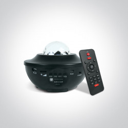 STALINIS LED ŠVIESTUVAS STAR PROJECTOR 61136 8W JUODAS