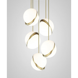 PAKABINAMAS ŠVIESTUVAS MINI CRESCENT CHANDELIER 5