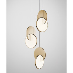 PAKABINAMAS LED ŠVIESTUVAS ECLIPSE 3 10,5W POLISHED AUKSO SPALVOS