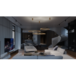 Pakabinamas LED šviestuvas SUPERNOVA 60W D60 dimeriuojamas | AUKSO SPALVOS pristatymas