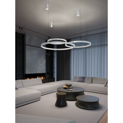 Pakabinamas LED šviestuvas SUPERNOVA 100W D98 dimeriuojamas | BALTAS pristatymas