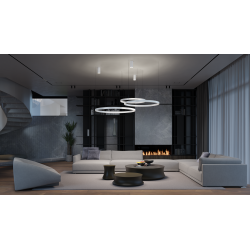 Pakabinamas LED šviestuvas SUPERNOVA 80W D80 dimeriuojamas | BALTAS internetu
