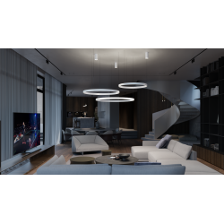 Pakabinamas LED šviestuvas SUPERNOVA 40W D40 dimeriuojamas | BALTAS skubiai