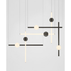 PAKABINAMAS LED ŠVIESTUVAS ORION TUBE 13,9W POLISHED GUNMETAL skubiai