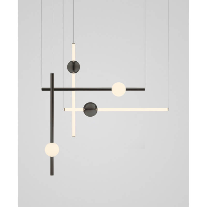 PAKABINAMAS LED ŠVIESTUVAS LEE BROOM ORION TUBE 13,9W POLISHED GUNMETAL ORI0021